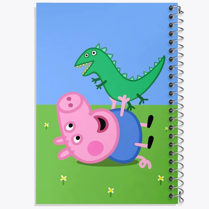 دفتر شطرنجی 50 برگ خندالو طرح جورج انیمیشن پپا پیگ Peppa pig کد 22072
