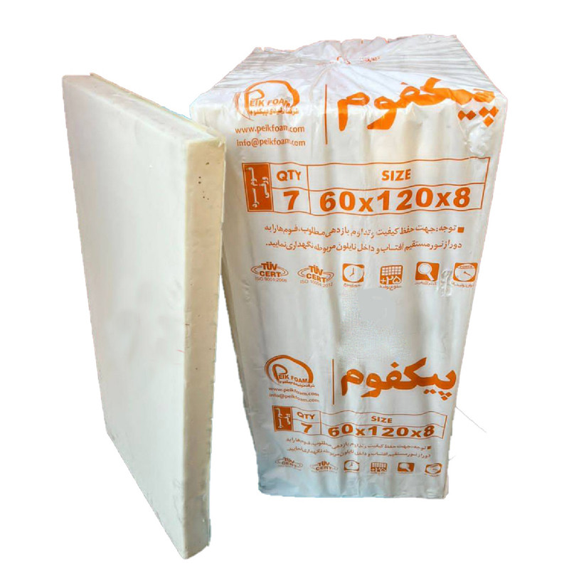 فوم سرد پیکفوم مدل ورقه ای  سایز 60x120x8 سانتی‌متر