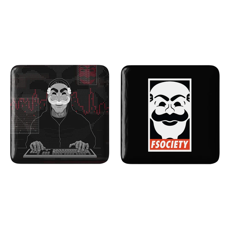 مگنت خندالو طرح سریال آقای ربات Mr.Robot کد 1023210239 مجموعه 2 عددی