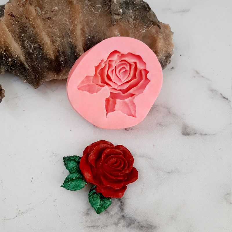 قالب شمع کوشا مدل رز سه برگ