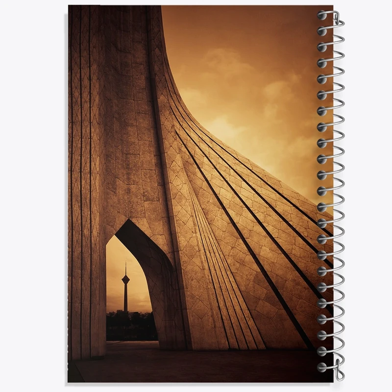دفتر نقاشی 50 برگ خندالو طرح برج آزادی و میلاد کد F1631