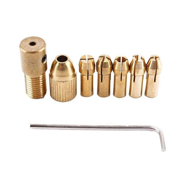 سه نظام کد PV5 شفت 3 به همراه کولت مینیاتوری مجموعه 7 عددی