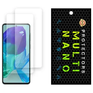 Multi Nano X-S2N Model Transparent Screen Protector Suitable For Samsung Galaxy M55 Mobile Phone Pack Of 2