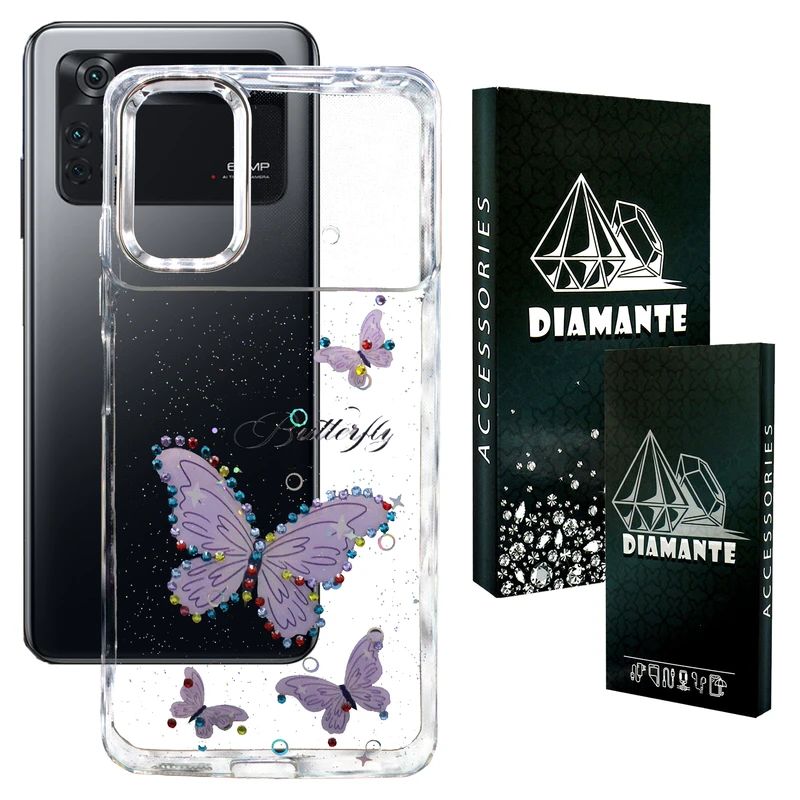 کاور دیامانته مدل Butterfly Bk مناسب برای گوشی موبایل شیائومی Poco X4 Pro 