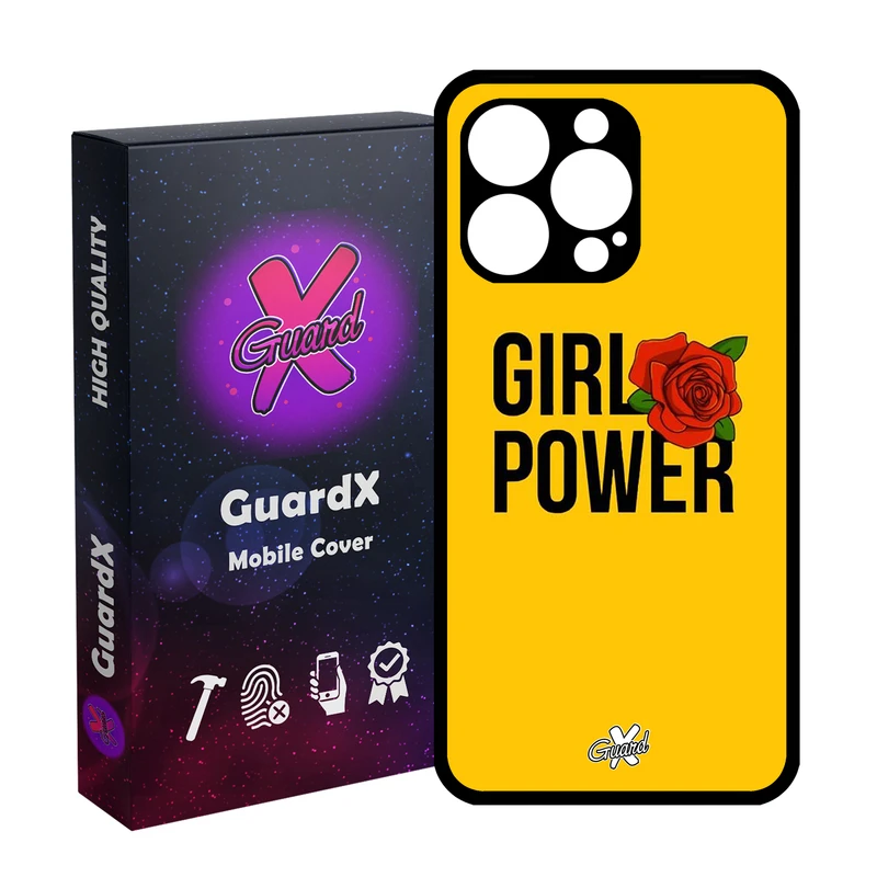 کاور گارد ایکس طرح Girl Power مدل Glass10037 مناسب برای گوشی موبایل اپل iPhone 13 Pro