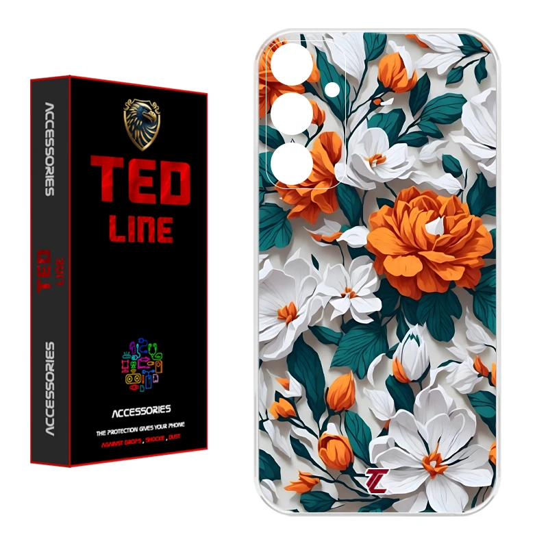 کاور تدلاین طرح گل نارنجی کد 1229 مناسب برای گوشی موبایل سامسونگ Galaxy A17