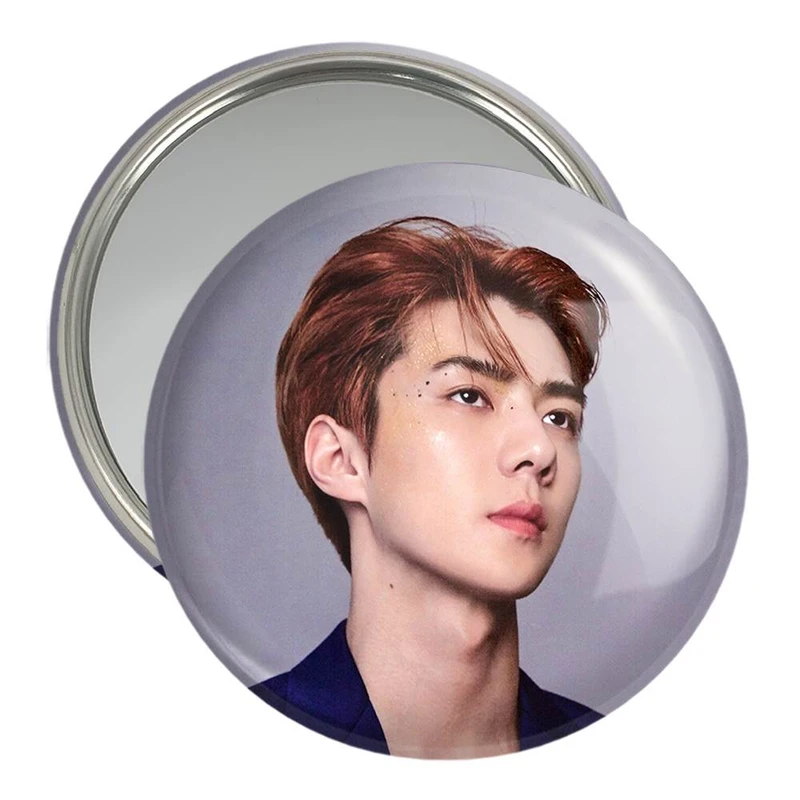 آینه جیبی خندالو مدل سهون گروه اکسو EXO  کد 13458