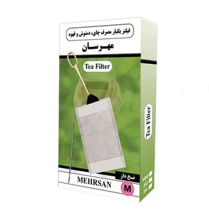 فیلترچای یکبار مصرف مهرسان مدل نخ دار کد m-30  بسته 30 عددی