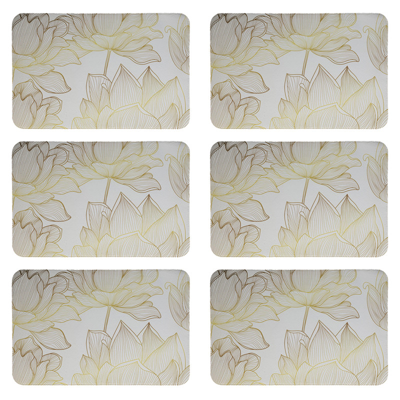 زیربشقابی طرح گل کد 8136 بسته 6 عددی زیربشقابی طرح گل کد 8136 بسته 6 عددی