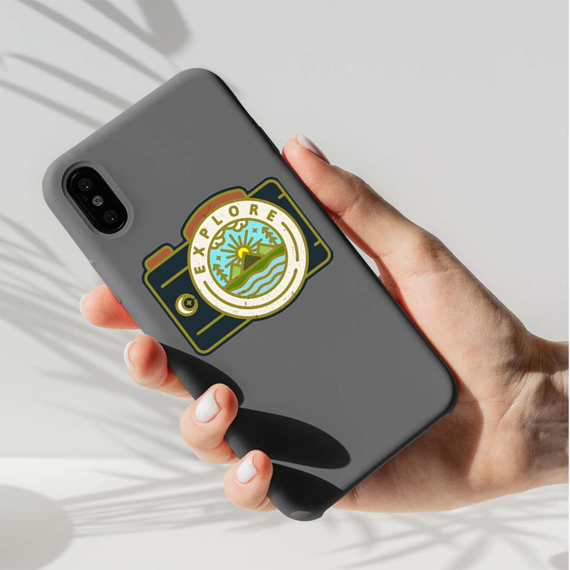 استیکر لپ تاپ کارنیکا طرح دوربین مدل camera-2222099 مجموعه 2 عددی