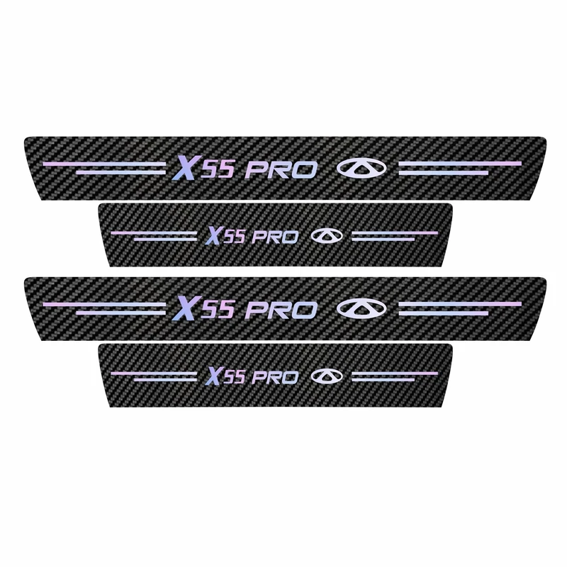 برچسب پارکابی خودرو سولگی مدل کربن کد J38 مناسب برای ایکس 55 پرو بسته 4 عددی