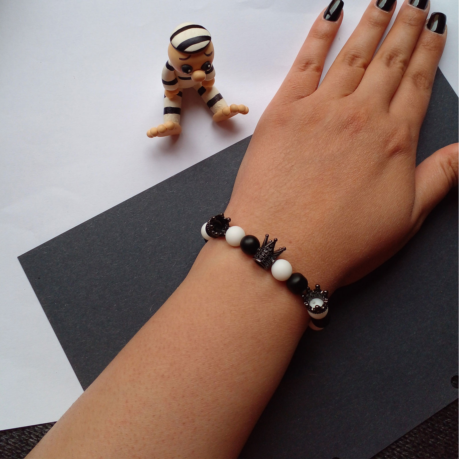 دستبند دخترانه مدل تاج کد HC075