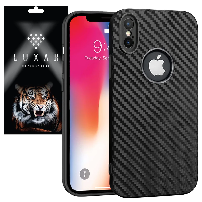 کاور لوکسار مدل iPX _Carbon Line مناسب برای گوشی موبایل اپل iPhone X / XS