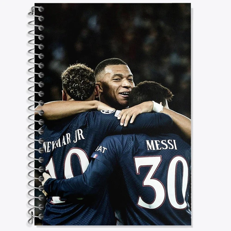 دفتر زبان 50 برگ خندالو مدل دو خط طرح امباپه کد 27613