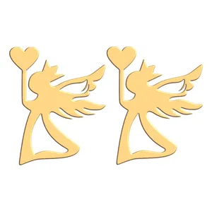 گوشواره طلا 18 عیار زنانه فرشته مدل فرشته WEL-000125