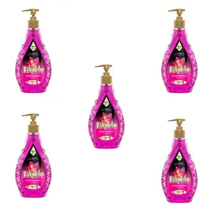 مایع دستشویی راپیدو مدل شفاف وزن 450 گرم مجموعه 5 عددی