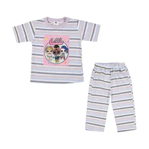 ست تی شرت آستین کوتاه و شلوار دخترانه کیکی رایکی مدل KBB06355-036