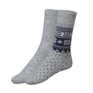 جوراب ساق بلند مردانه مدل پشمی Li 21069153 مجموعه 2 عددی