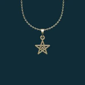 گردنبند طلا 18 عیار زنانه مدوپد مدل ستاره کد BB2-1-1190