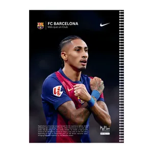 دفتر مشق 50 برگ مای پلن طرح بارسلونا، رافینیا مدل حاشیه رنگی کد B101