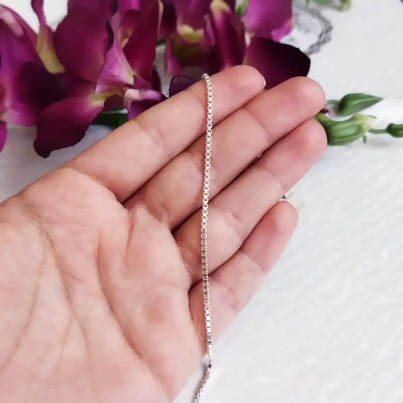 زنجیر نقره زنانه سلین کالا مدل ونیزی T70