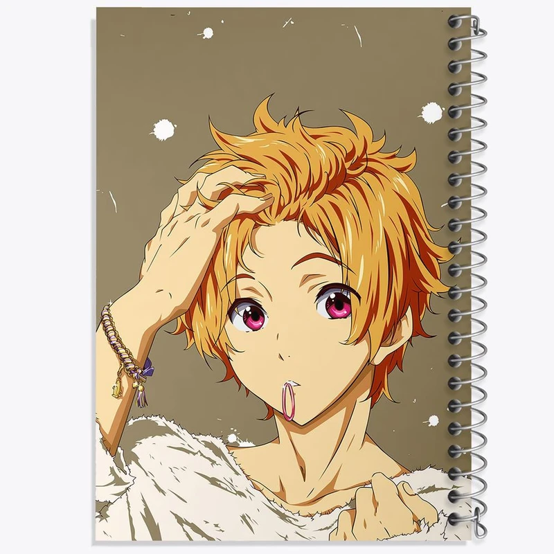 دفتر ژورنال نویسی 50 برگ خندالو مدل نقطه ای طرح هازوکی ناگیسا انیمه فری تیل Fairy Tail کد 15615