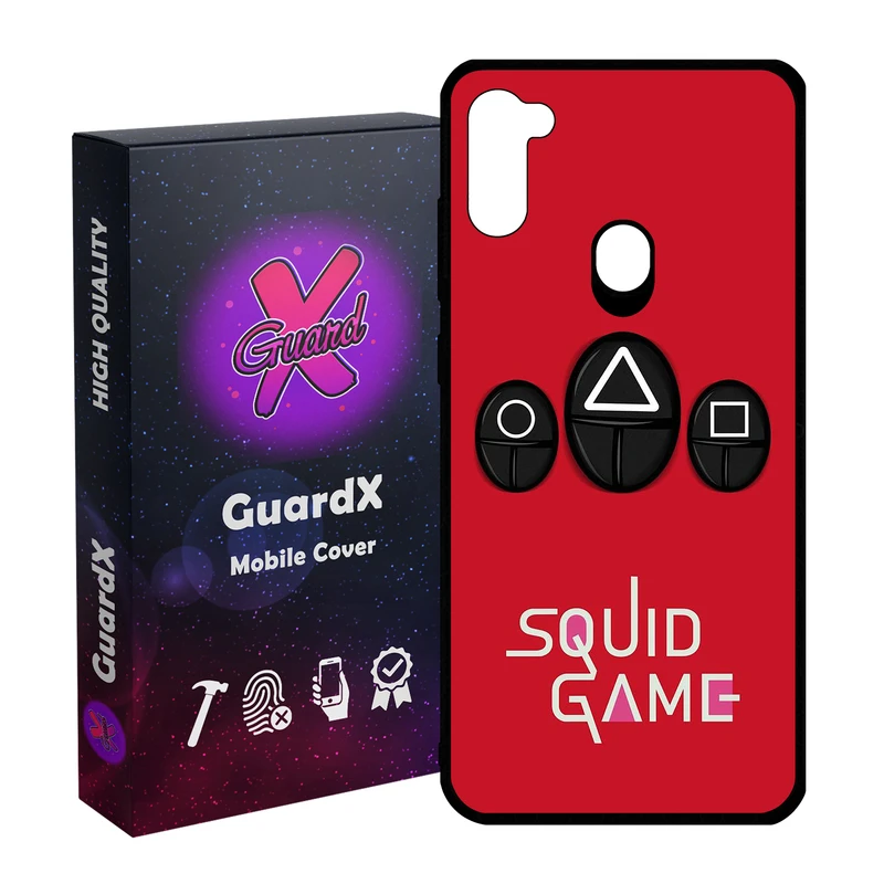 کاور گارد ایکس طرح Squid Game مدل Glass10401 مناسب برای گوشی موبایل سامسونگ Galaxy A11