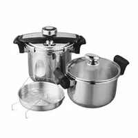 زودپز دوقلو مایر مدل mr 886 سه لایه گنجایش 8 و 6 لیتر