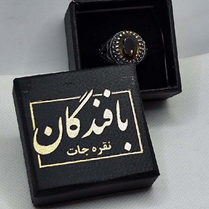 انگشتر نقره مردانه نقره جات بافندگان مدل سنگ الکساندریت کد 335