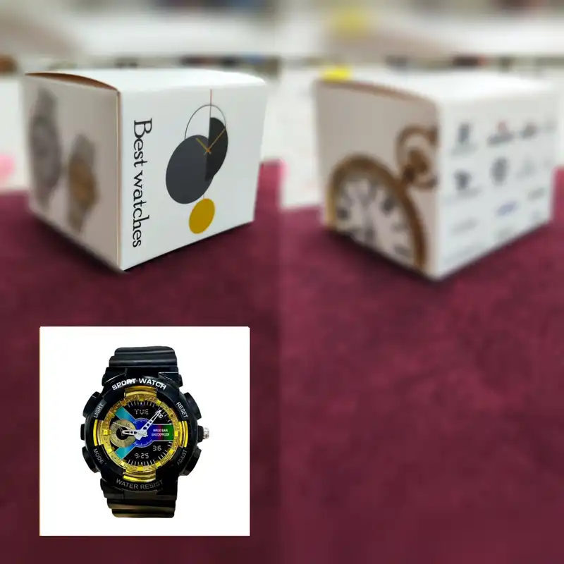 ساعت مچی عقربه ای بچگانه مدل اسپرت طرح تک زمانه کد 1