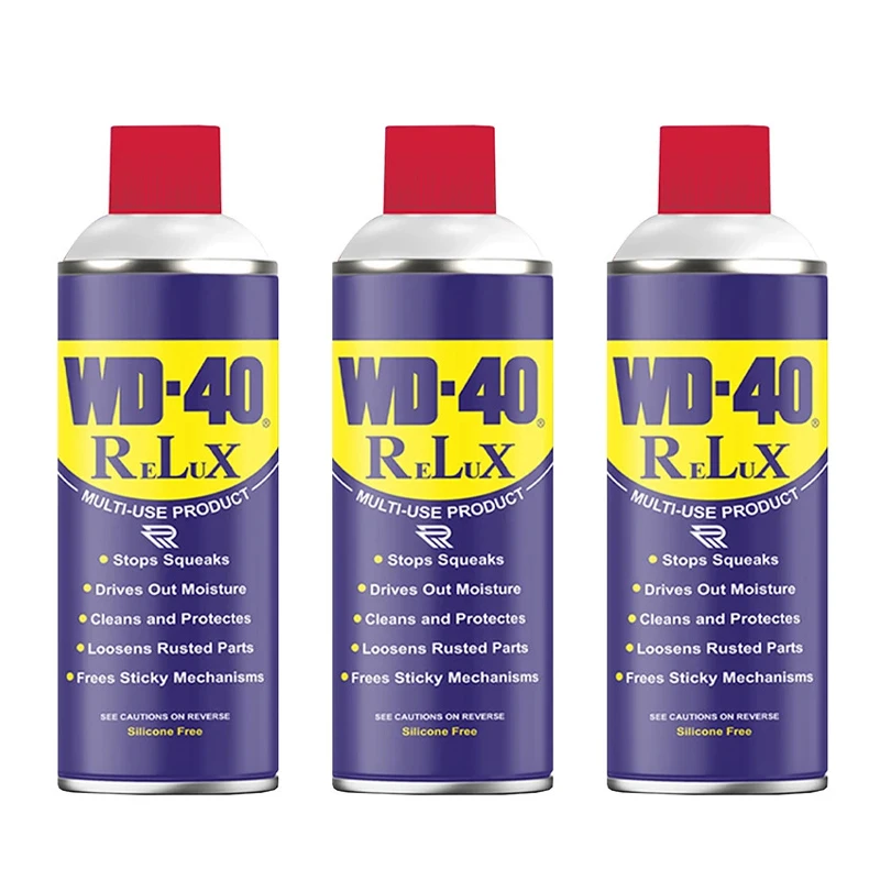 اسپری روان کننده و زنگ بر رلوکس مدل WD-40 حجم 450 میلی لیتر بسته 3 عددی