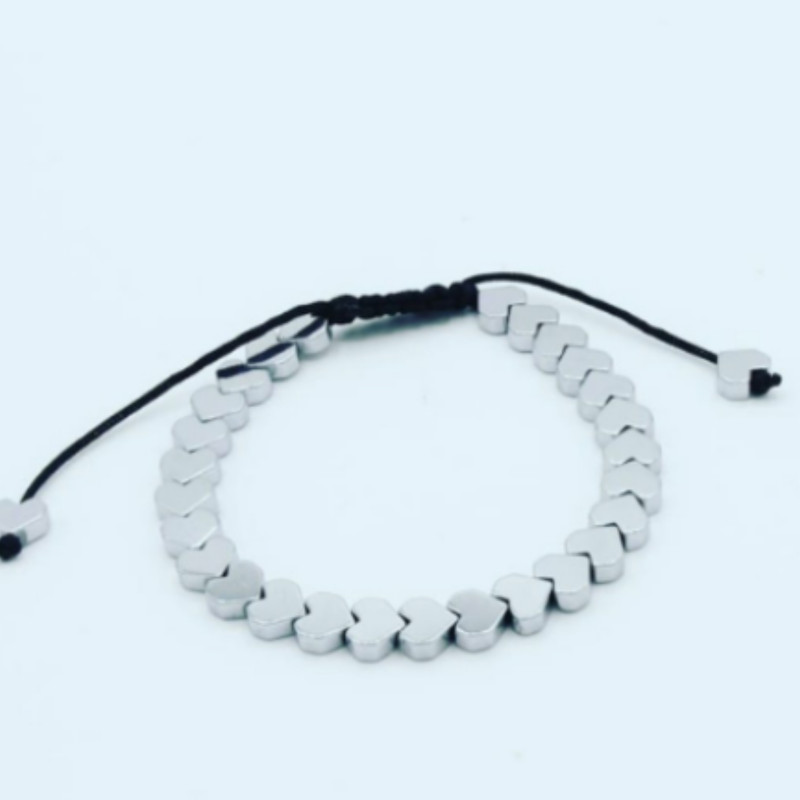 دستبند دخترانه مدل به هم پیوسته طرح قلب دستبند دخترانه مدل به هم پیوسته طرح قلب