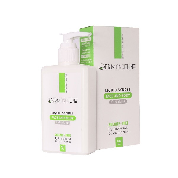 کرم ژل پاک کننده درمنجلین مدل هیالورونیک اسید حجم 200 میلی لیتر