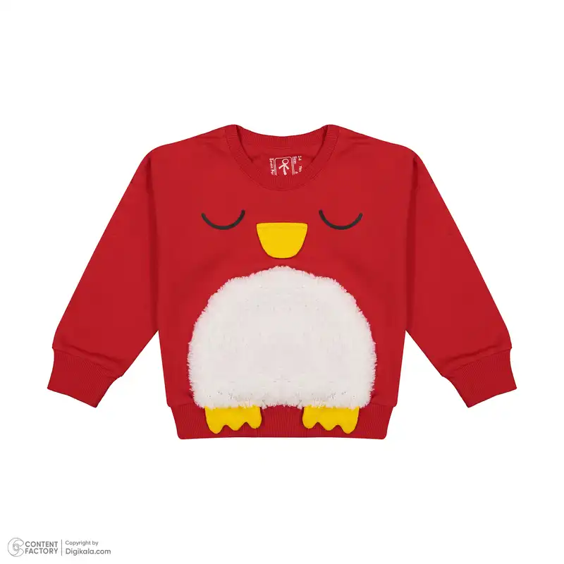 ست سویشرت و شلوار بچگانه سون پون مدل g816-16 رنگ قرمز