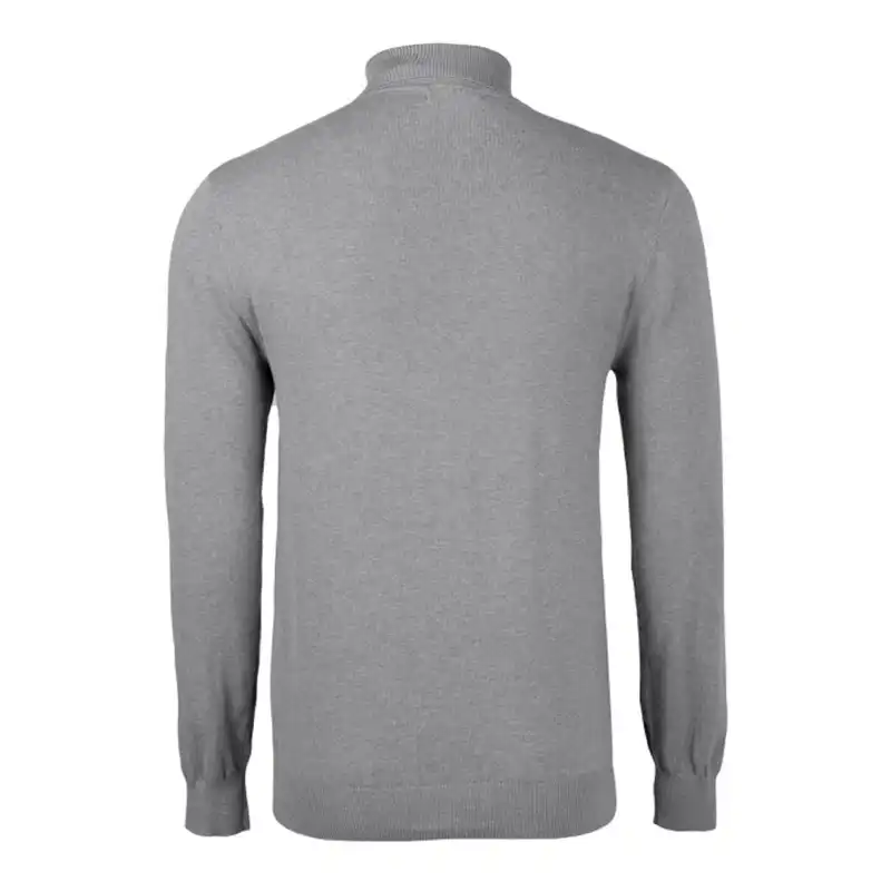 پلیور  یقه اسکی مردانه جوتی جینز مدل ساده کد 122139 رنگ طوسی