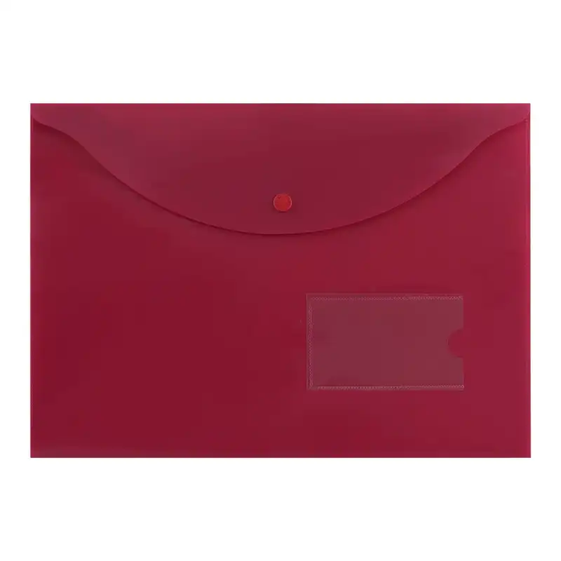 پوشه دکمه دار پاپکو مدل بیزنس - A4-116BM بسته 6 عددی