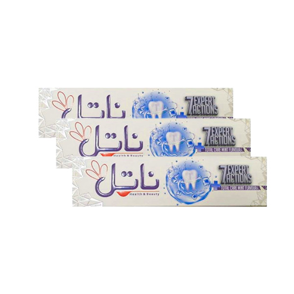 خمیر دندان ناتل مدل 7in1 حجم 100 میلی لیتر مجموعه 3 عددی