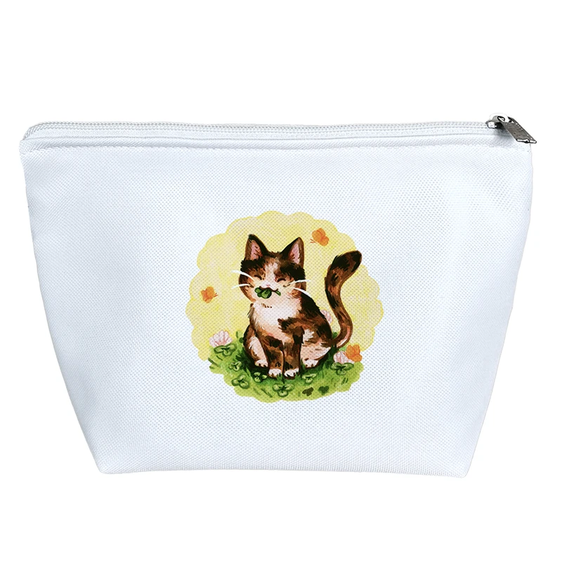 کیف لوازم آرایش دخترانه خندالو مدل گربه کد 1719