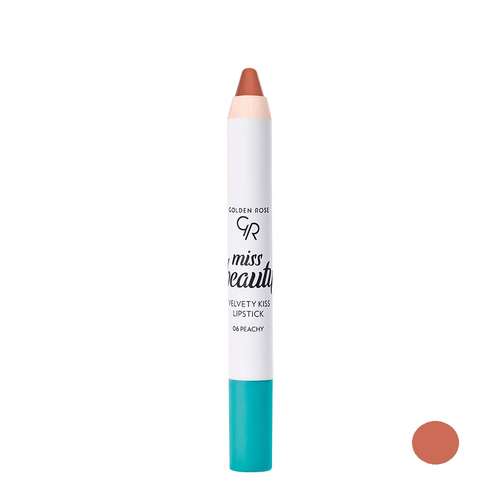 رژلب مدادی گلدن رز مدل  velvety kiss شماره 06