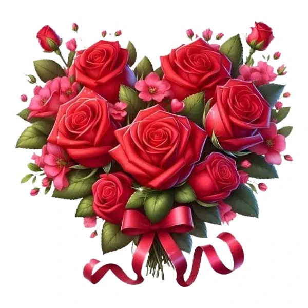 استیکر پارچه و لباس پاد آفرین مدل قلب گلی کد 1255