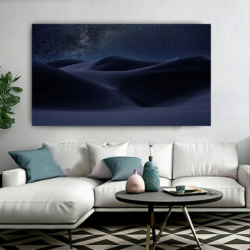 تابلو شاسی طرح کهکشان و ستارگان مدل تپه های شنی کد AR6080