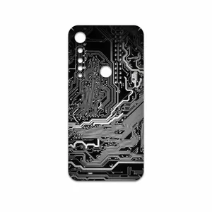 MAHOOT Black Printed Circuit Board Cover Sticker for Motorola One Vision Plus