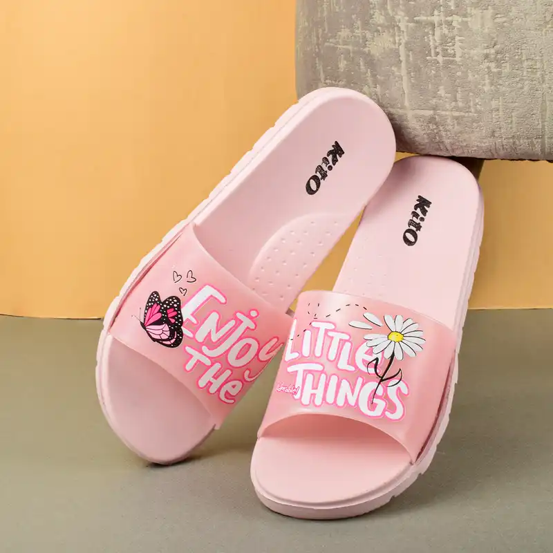 دمپایی زنانه کیتو مدل از چیزای کوچیک لذت ببر کد 4003