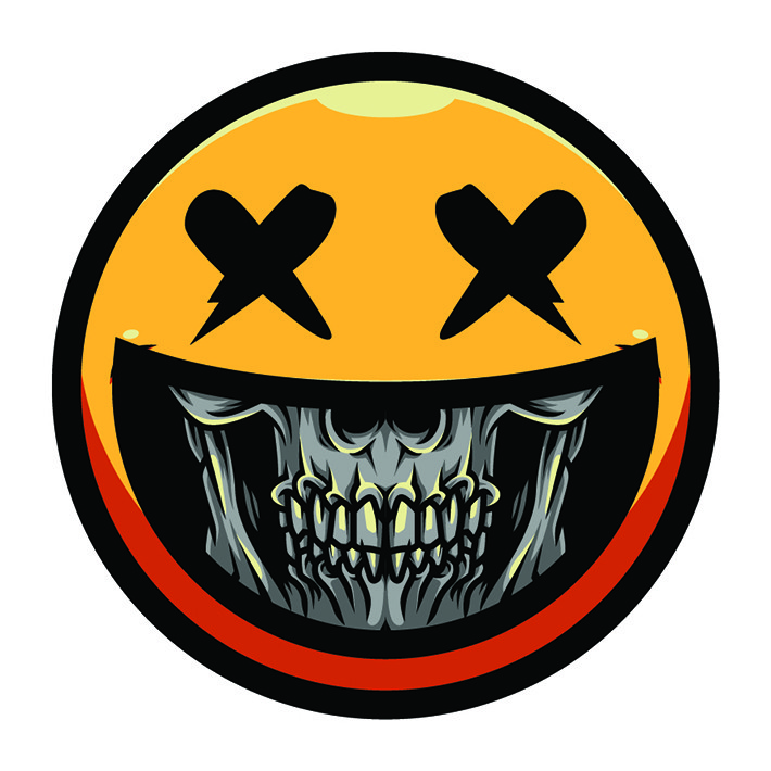 استیکر لپ تاپ مدل Skull Smile کد ST332