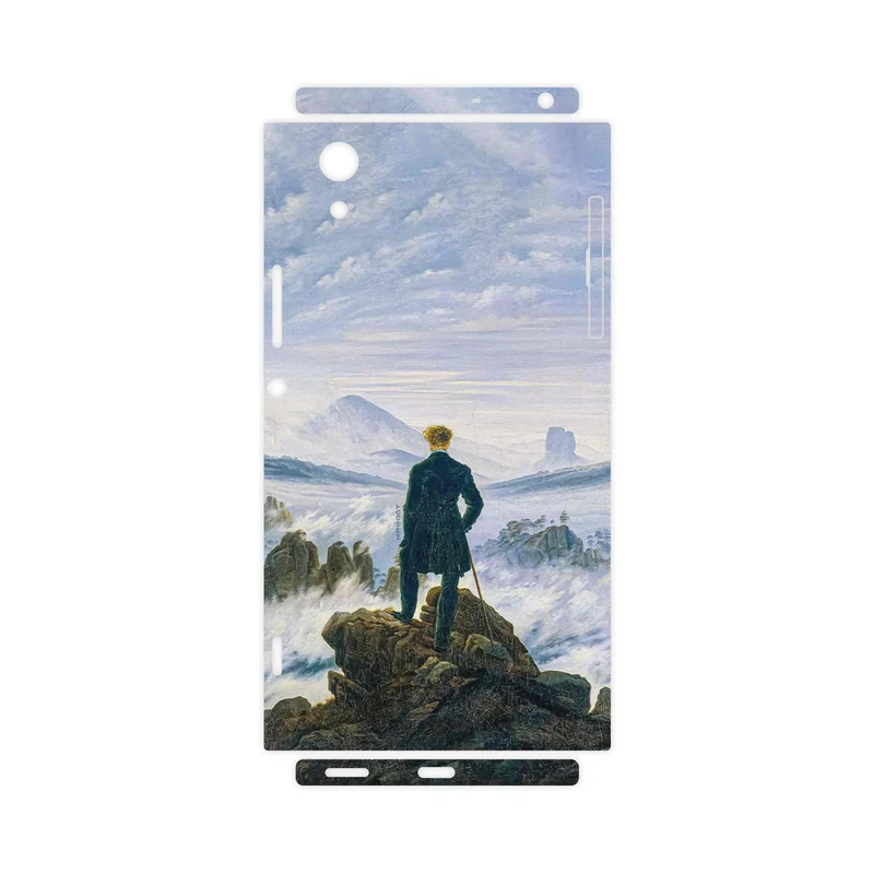 برچسب پوششی ماهوت مدل Wanderer above the Sea of Fog-FullSkin مناسب برای گوشی موبایل سونی Xperia XA1