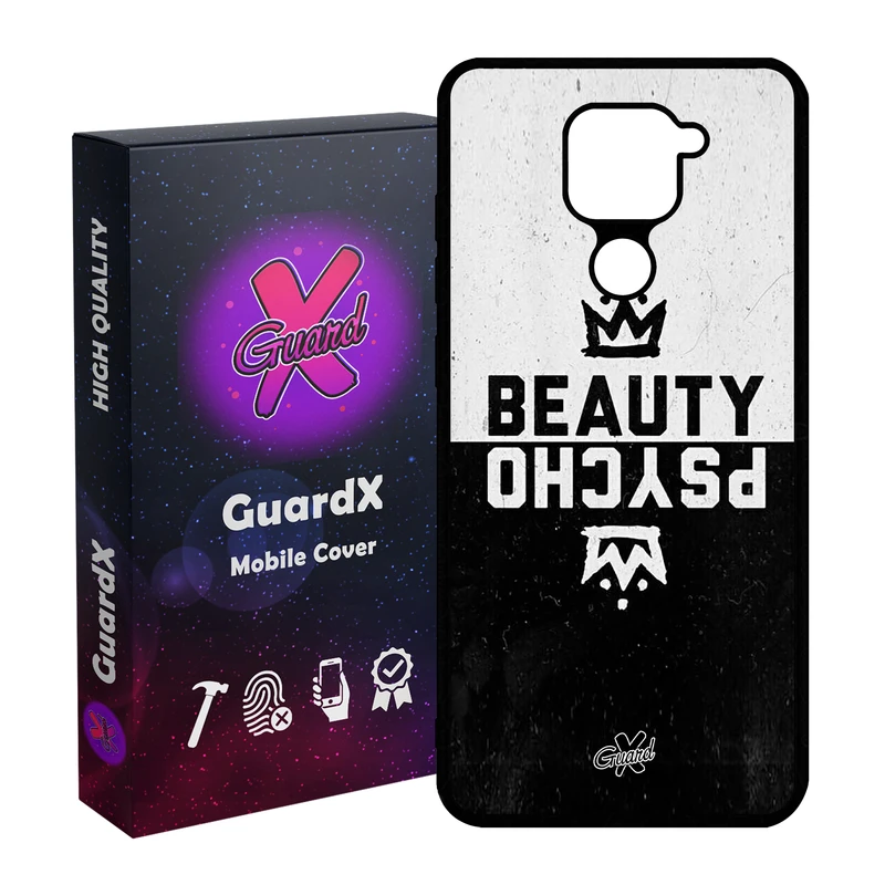 کاور گارد ایکس طرح Beauty Psycho مدل Glass10094 مناسب برای گوشی موبایل شیائومی Redmi Note 9