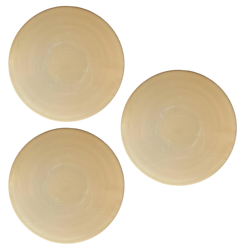 بشقاب سفالی خام مدل BBR 20 مجموعه 3 عددی