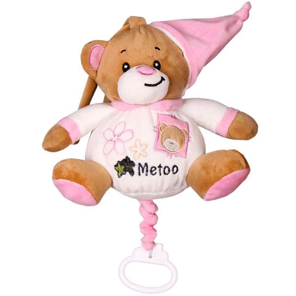 عروسک میتو مدل موزیکال طرح خرس ملودی lullaby ارتفاع 20 سانتی متر