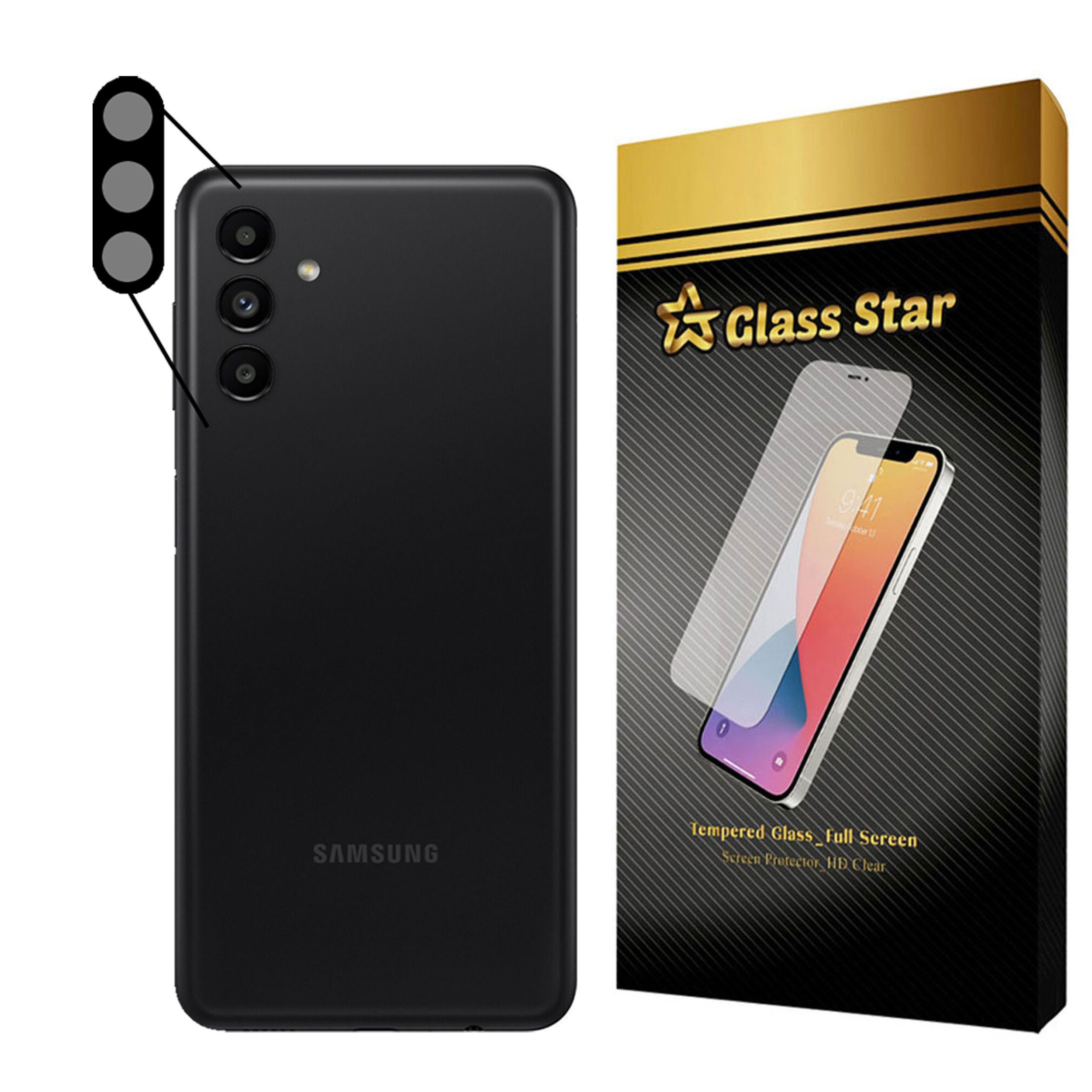 محافظ لنز دوربین گلس استار مدل FLG مناسب برای گوشی موبایل سامسونگ Galaxy A04s