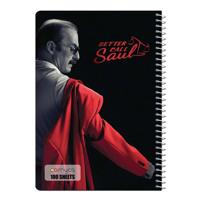 دفتر مشق 100 برگ سیمی کارنیکا طرح بهتره با سول تماس بگیری Better Call Saul کد 23205